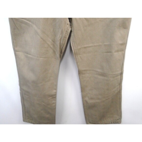 Duluth Trading Pants Mens Size 40x30 Beige Fire Hose Straight Leg Fend of Finish - Picture 7 of 11